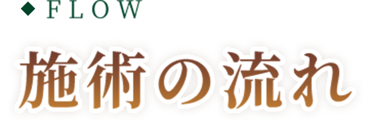 FLOW 施術の流れ